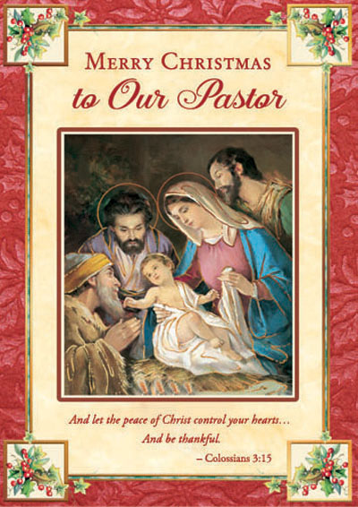 88500 Pastor - 5 x 7 - gold foil decoration & embossed